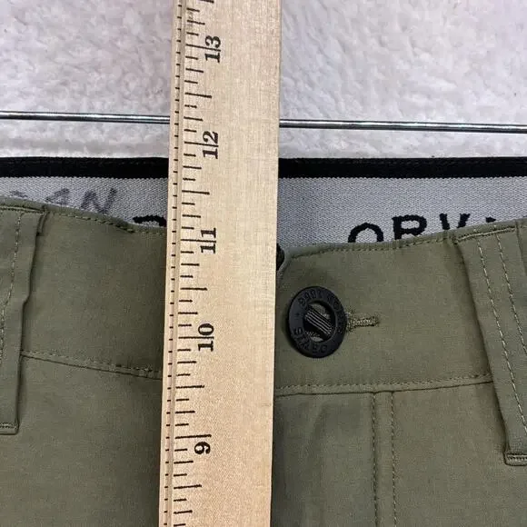 Orvis Pants Mens 34x30 Green Stretch Hiking Water Repellent Media Pocket Zip - Picture 4 of 12